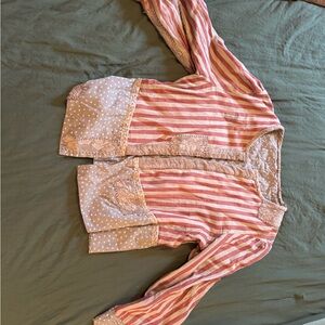 Magnolia Pearl Red Striped and Star Patterned Jacket